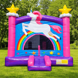 Rainbow Unicorn Bounce House